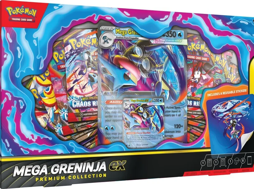 Mega Greninja ex Premium Collection Pokémon TCG : nouveau coffret dévoilé